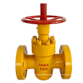 High pressure flange flat gate valve